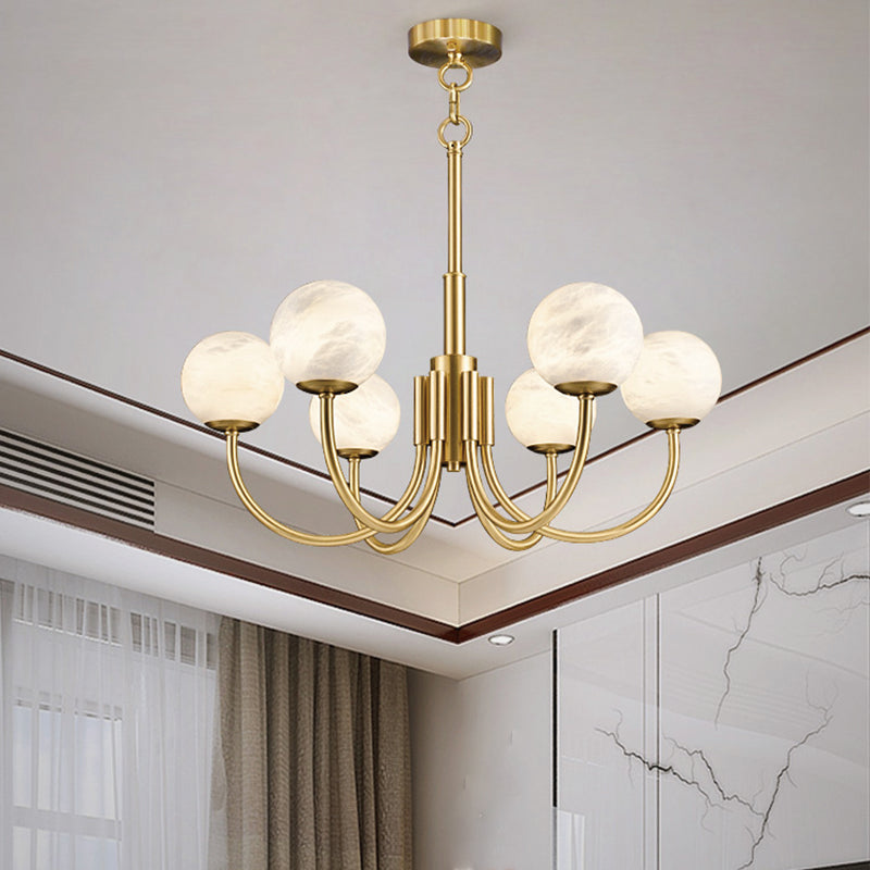 Maggie Marble Round Branch Chandelier