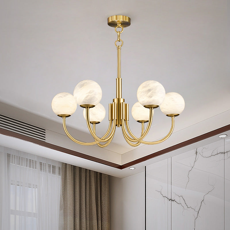 Maggie Marble Round Branch Chandelier