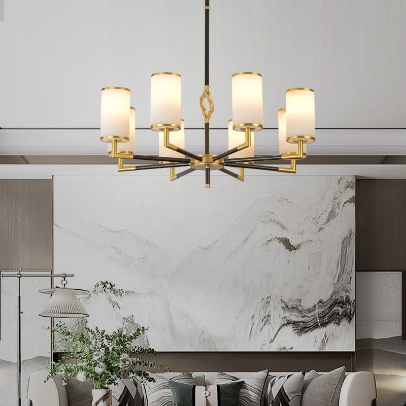 Multilayer Marble Round Chandelier For Dining Room