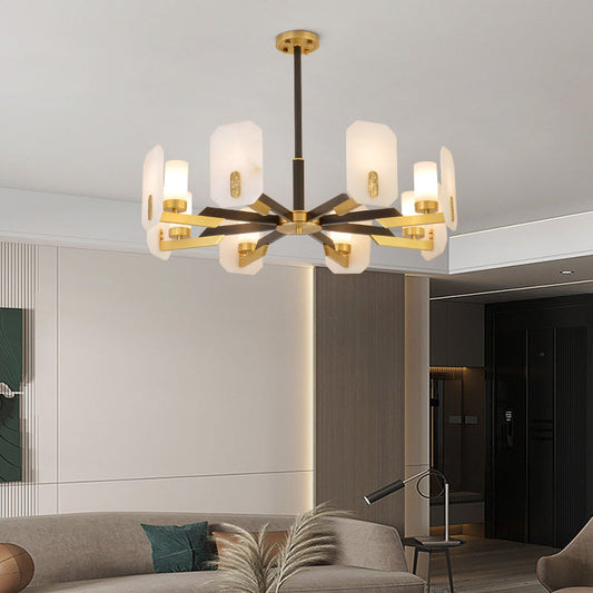 Liby Marble Round Chandelier