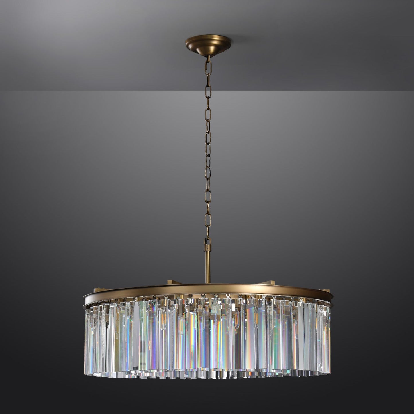 Rhys Round Chandelier 32", 8-lights