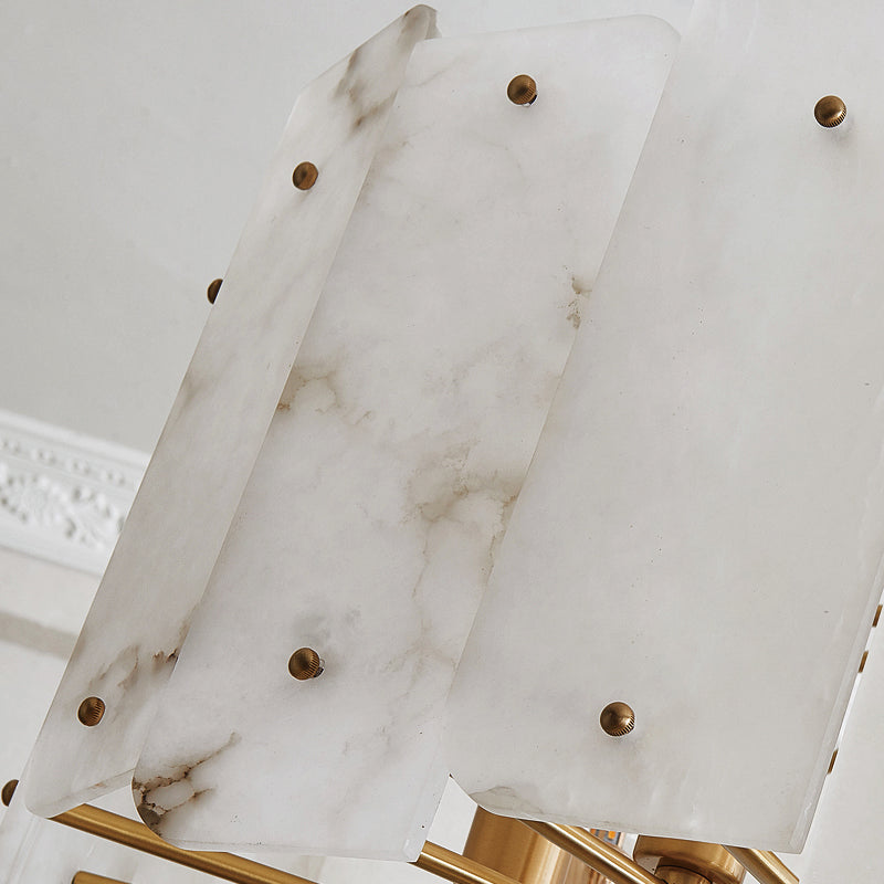 Marble Round Chandelier 20" 31"