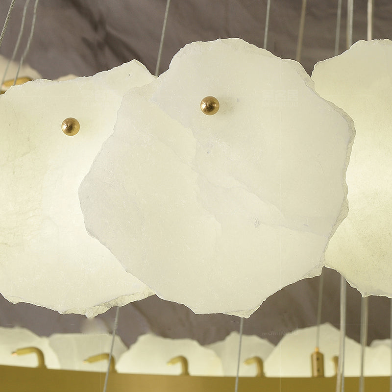 Nikeol Multi-Tier Alabaster Round Chandelier