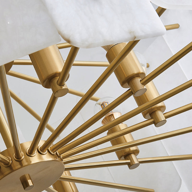 Marble Round Chandelier 20" 31"