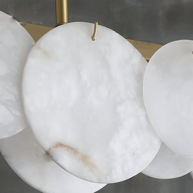 Modern Marble Linear Chandelier