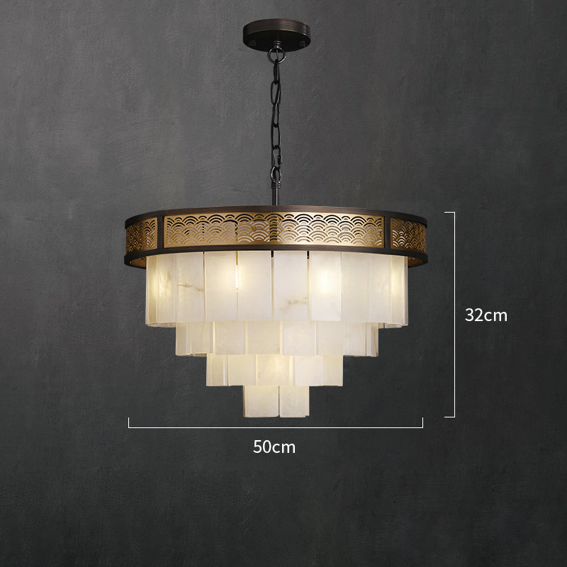 Multi-layer Classic Marble Chandelier