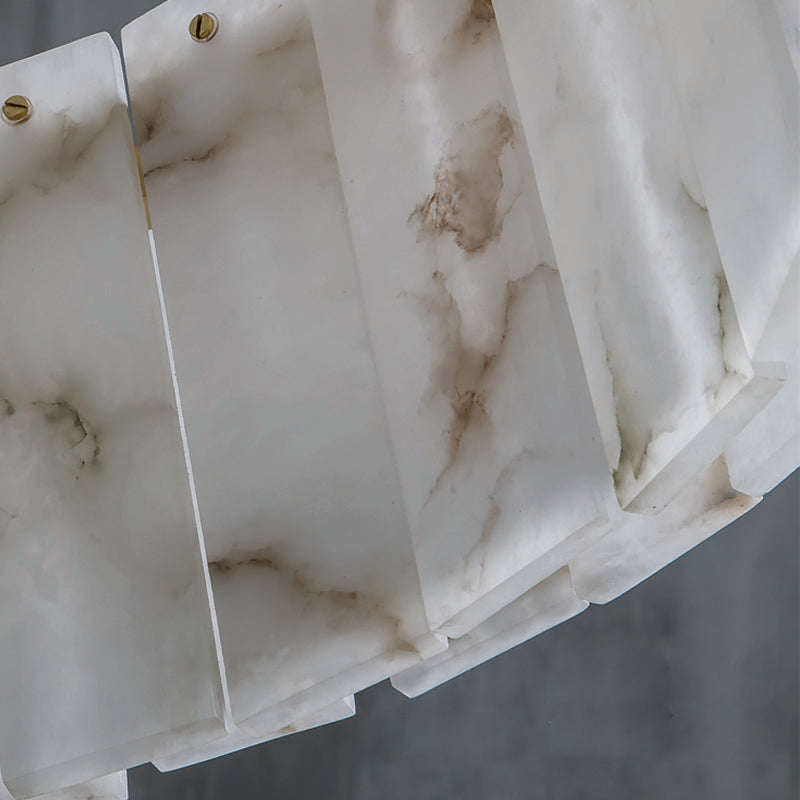 Aire Alabaster 2-Tier Round Chandelier