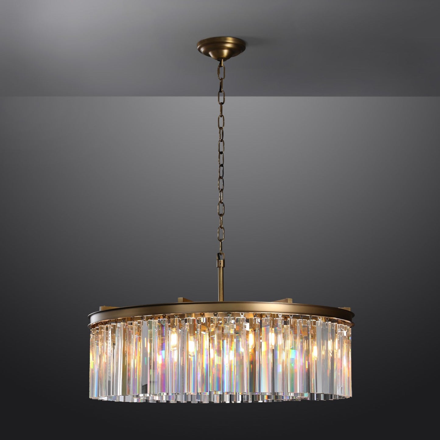 Rhys Round Chandelier 32", 8-lights