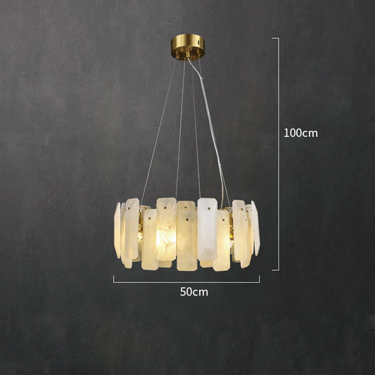 Minu Marble Round Chandelier