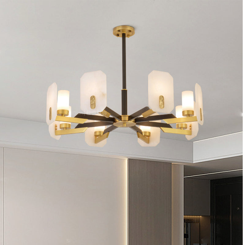 Liby Marble Round Chandelier