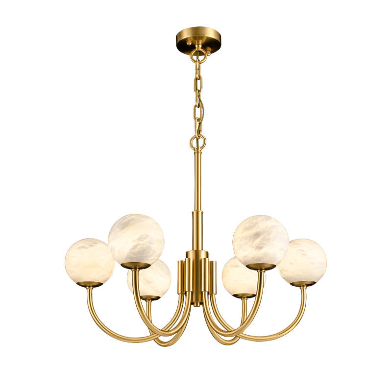 Maggie Marble Round Branch Chandelier