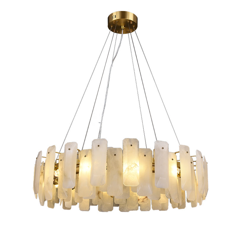 Minu Marble Round Chandelier