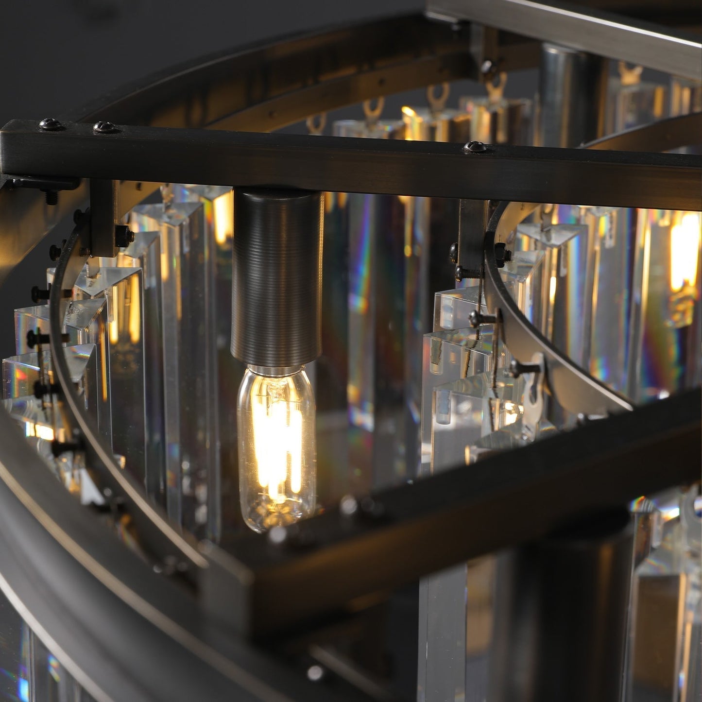 Rhys Round Chandelier 32", 8-lights