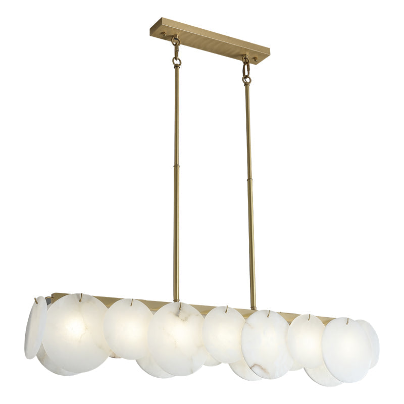 Modern Marble Linear Chandelier