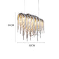 Aluminum Chain Tassel Chandelier for Dining Room