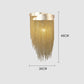 Modern 3 Lights Aluminum Chain  Tassel Wall Sconce