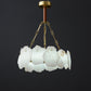 Marble Snowflake Round  Chandelier