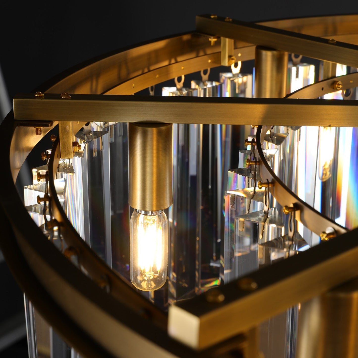 Rhys Round Chandelier 32", 8-lights