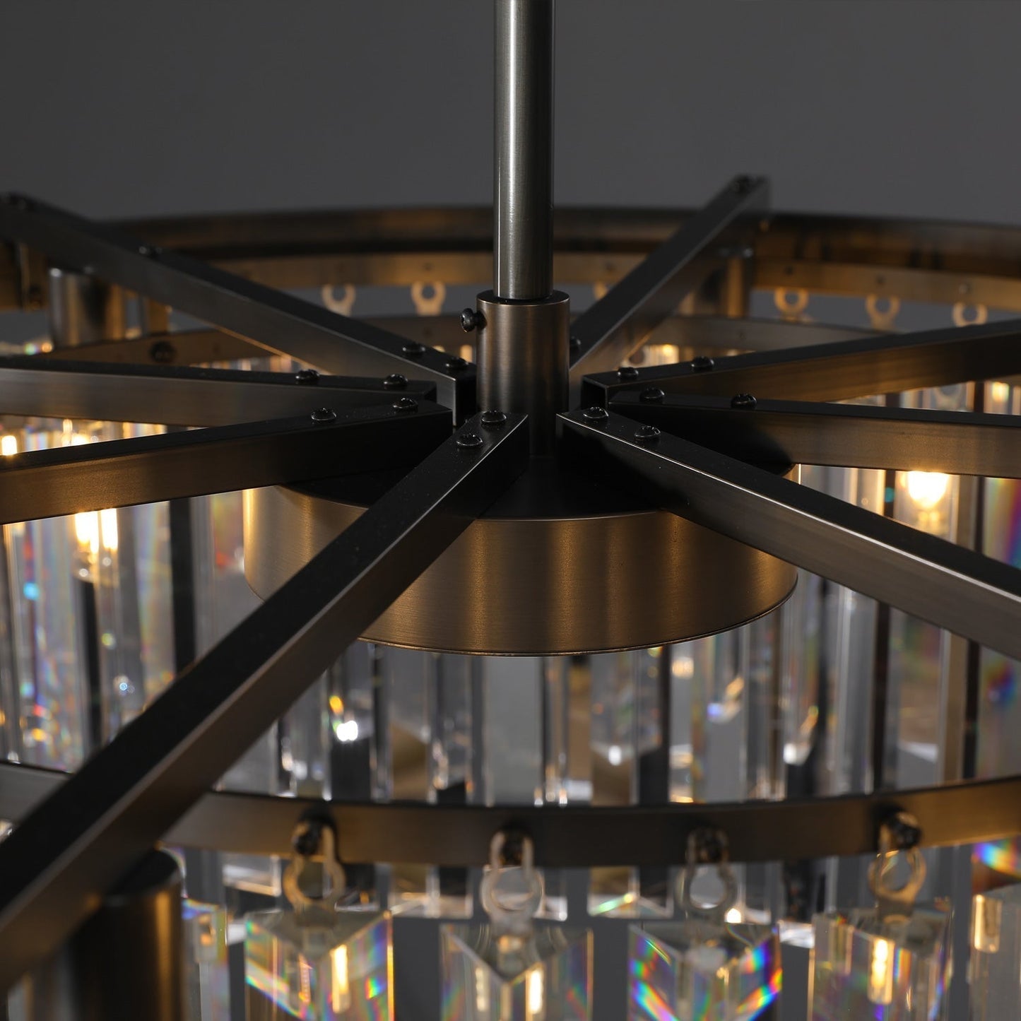 Rhys Round Chandelier 32", 8-lights