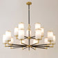 Multilayer Marble Round Chandelier For Dining Room