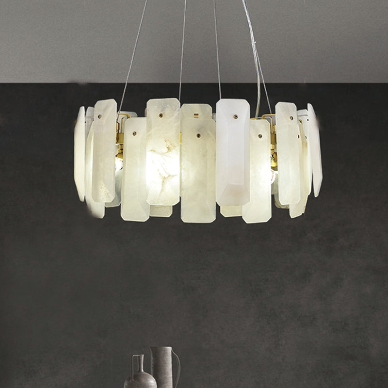 Minu Marble Round Chandelier
