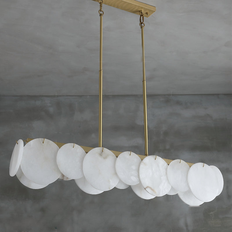 Modern Marble Linear Chandelier