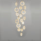 Disc Marble Round Chandelier For Loft