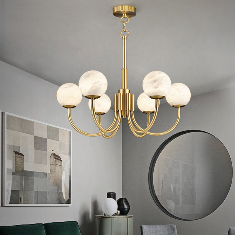 Maggie Marble Round Branch Chandelier