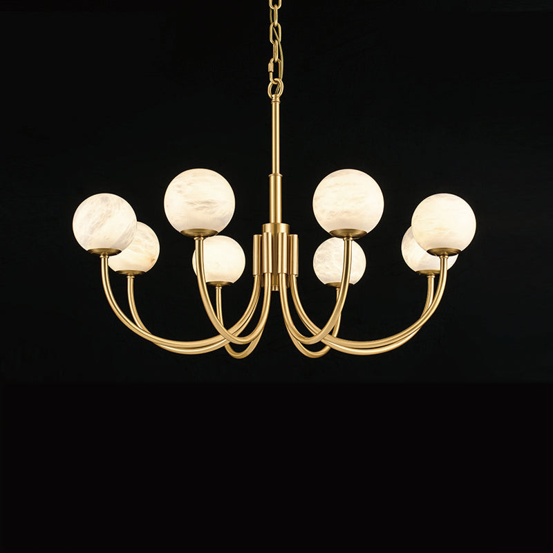 Maggie Marble Round Branch Chandelier