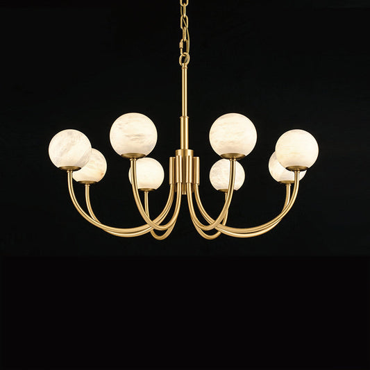 Maggie Marble Round Branch Chandelier
