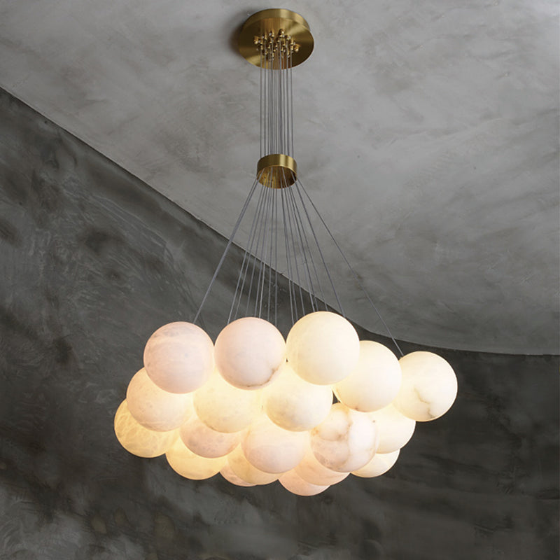 Marble Ball Chandelier