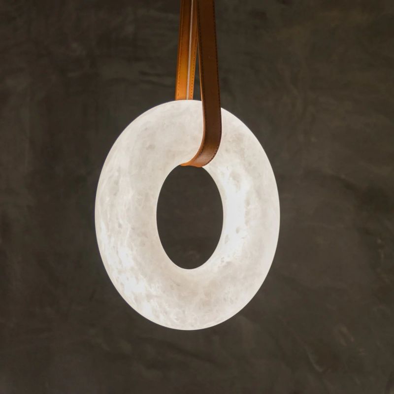 Alabaster Halo Pendant Light