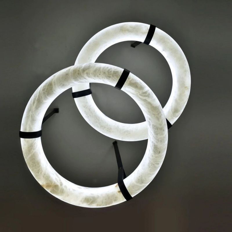 Alabaster Halo Pendant Light