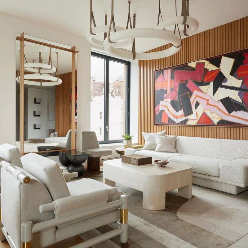 Alabaster Halo Pendant Light