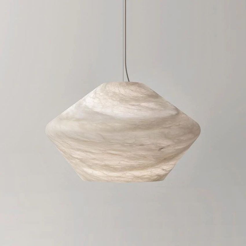 Theseus Alabaster Modern Comet Pendant – Emma-light