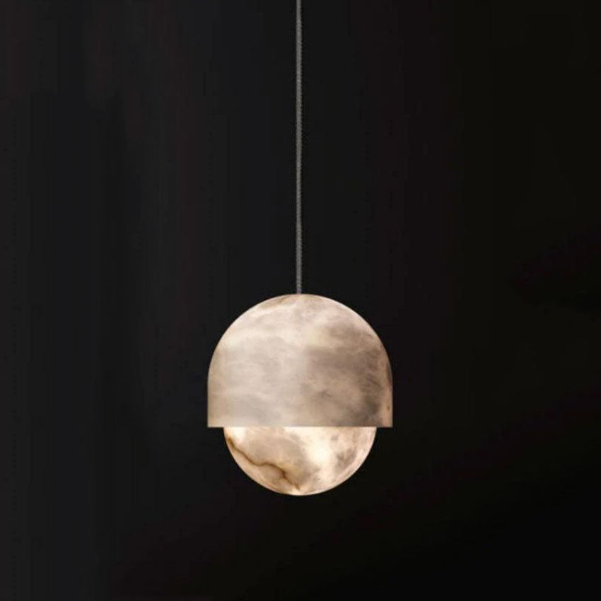 Alabaster Moonlight Pendant