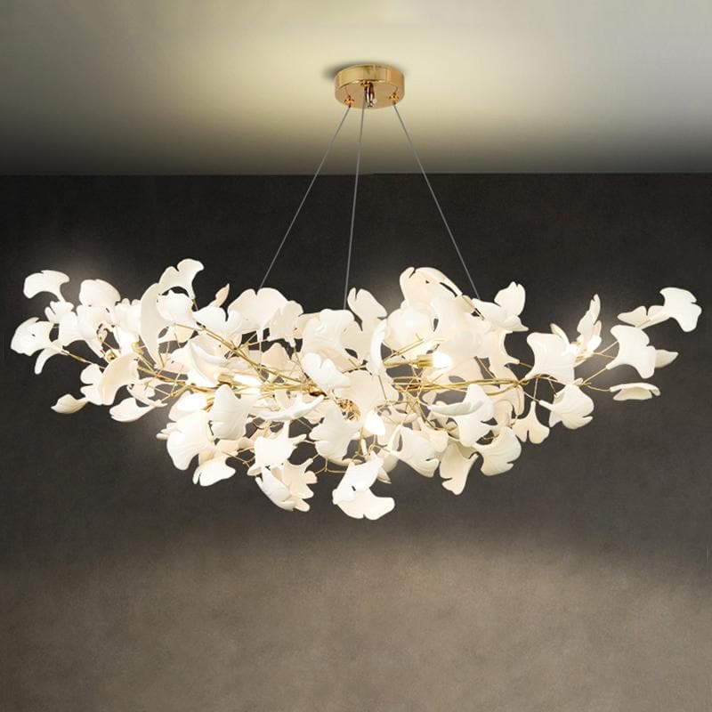 Ceramic Branch Chandelier Gold