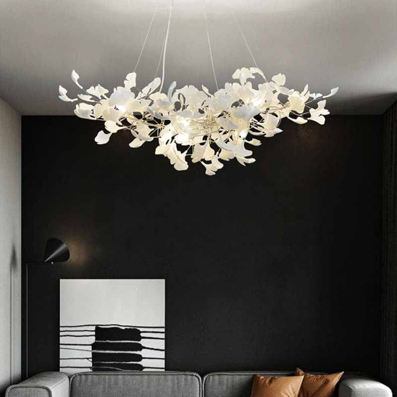 Ceramic Branch Chandelier Gold