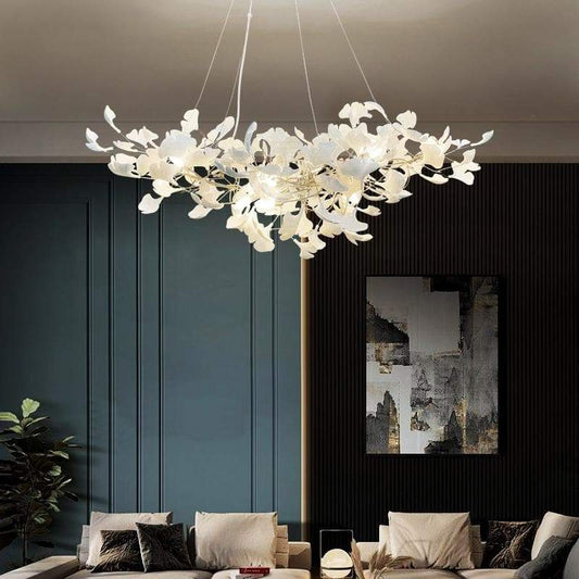 Ceramic Branch Chandelier Gold