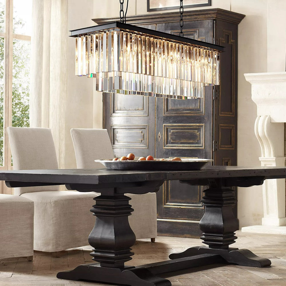 Odeon Rectangle Chandelier 40"