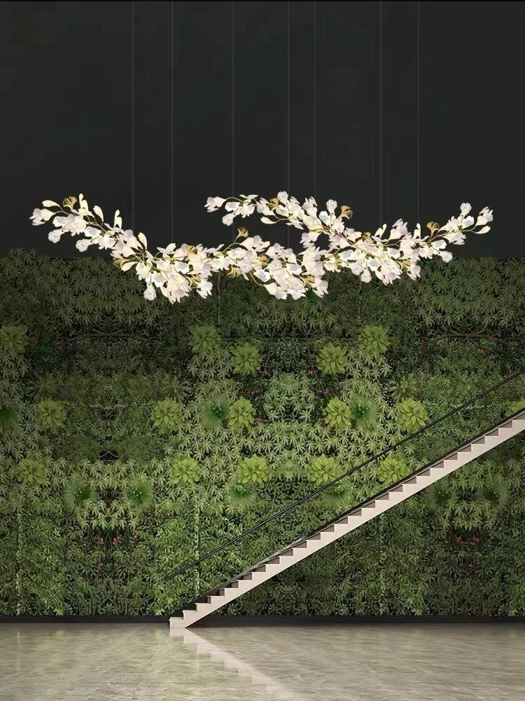 Ceramic Branch Chandelier Gold