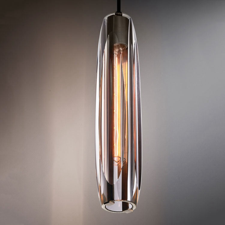 Smoke Crystal Shade Pendant Light