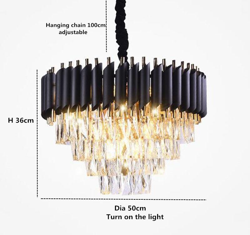 Aheila Conical Crystal Chandelier