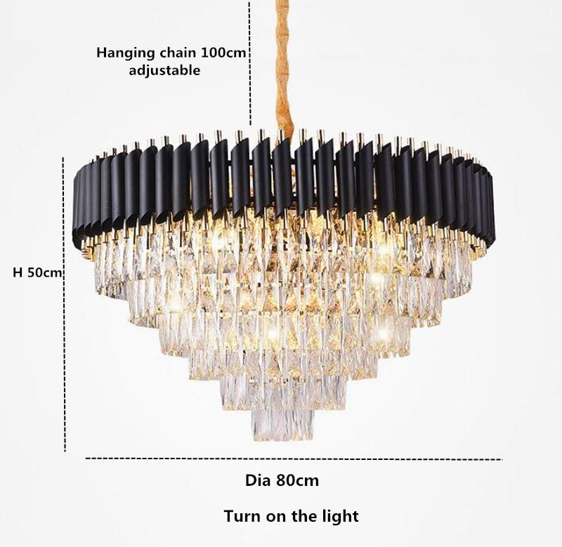 Aheila Conical Crystal Chandelier