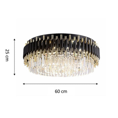 Aheila Flush Mount Crystal Chandelier