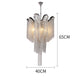 Cadena Aluminum Chain Tassel Chandelier Height 26"