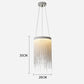 Modern Aluminum Chain Round Tassel Pendant Light