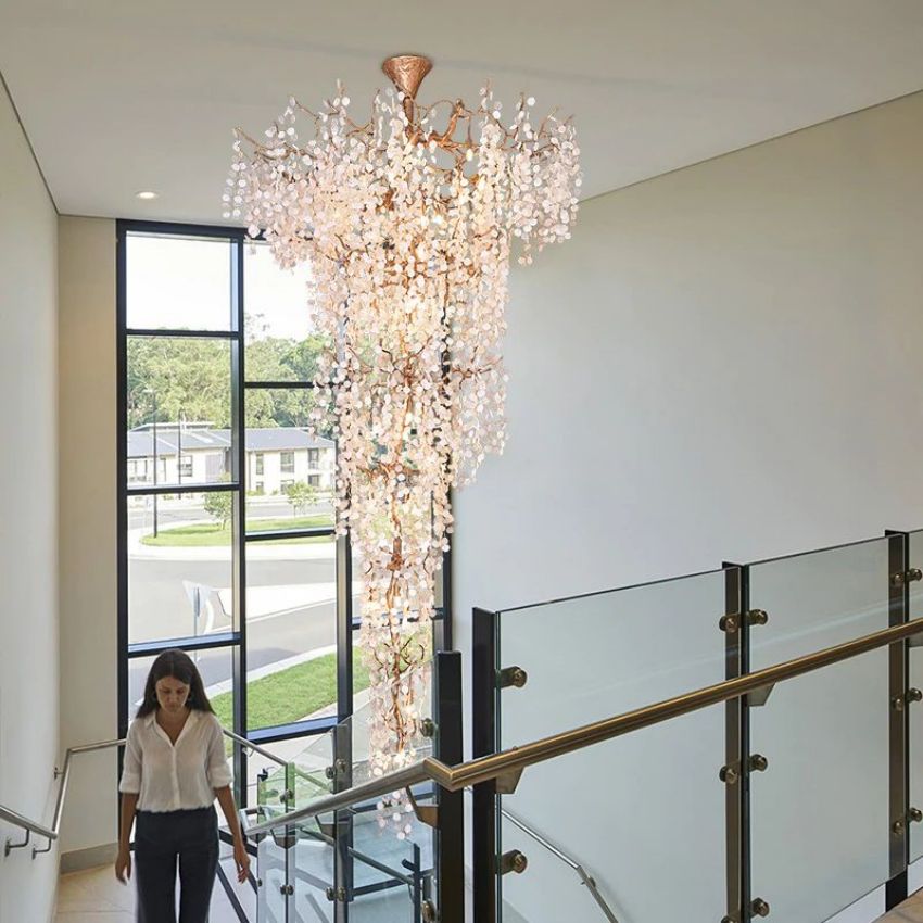 Spring Branch Chandelier For Foyer