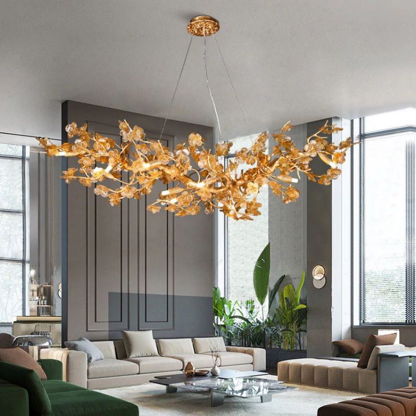 Leaf Linear Chandelier