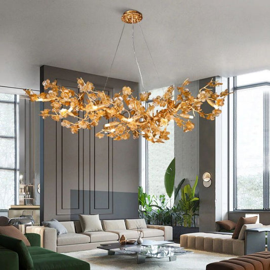 Leaf Linear Chandelier